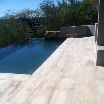 Espresso Vein-Cut Pool Tile