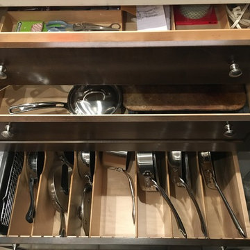 Divided Deep Drawers Provide Versitile Storage