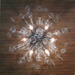 Bubbles Glass Ceiling Light/Sconce - Chrome - Clayton Gray Home - Flush-mount Ceiling Lighting