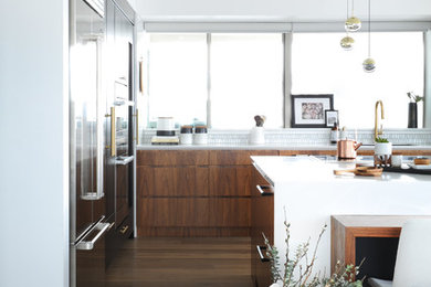Example of a trendy kitchen design in Vancouver