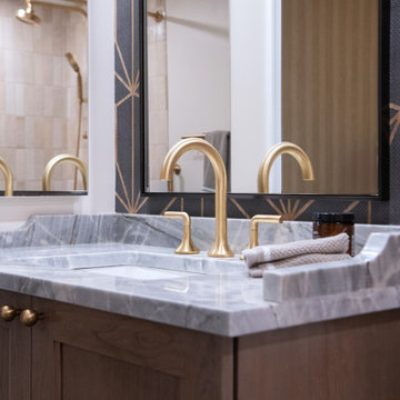 Dramatic Guest Bathroom Design