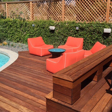 IPE multi level modern backyard