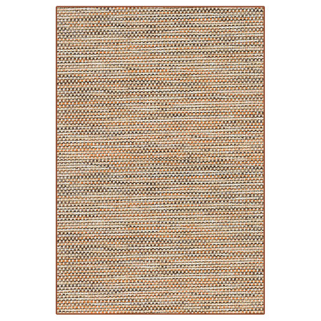 Couristan Cooper Island Indoor/Outdoor Area Rug – Stylish and Durable Carpet, Cinnamon, 8'x11'