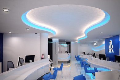 Example of a mid-sized minimalist home design design in Other