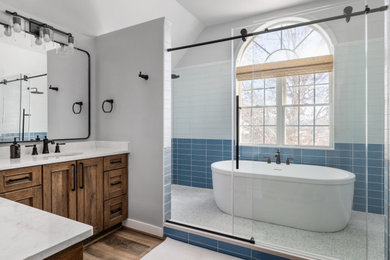 Example of a beach style bathroom design in Richmond