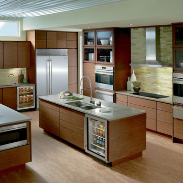 Wood and Stainless Steel SubZero-Wolf Kitchen