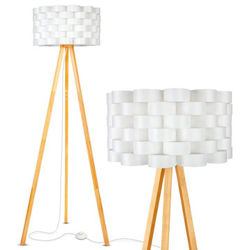 Brightech Bijou LED Tripod Floor Lamp Contemporary Design for Modern Living Room
