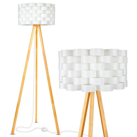 Brightech Bijou LED Tripod Floor Lamp Contemporary Design for Modern Living Room