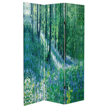 6' Tall Double Sided Nature's Embrace Canvas Room Divider
