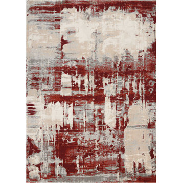 Nourison Maxell MAE14 Ivory/Red 7'10" x 10'6" Area Rug