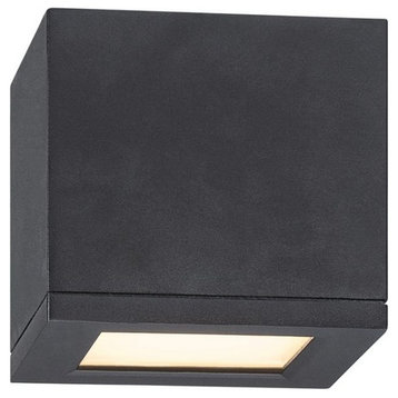WAC Lighting FM-W2505-BK Rubix-17W 1 LED Small Flush Mount-5 Inches Wide by 5 In