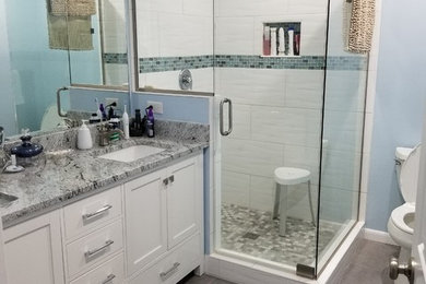 Bathroom - coastal bathroom idea in Miami