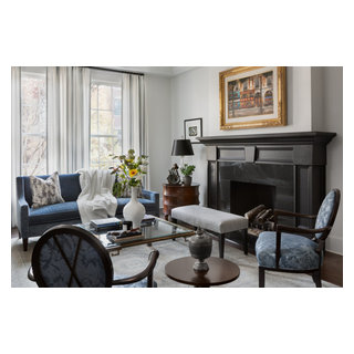 Lincoln Park Multilevel Home Project - Transitional - Living Room ...