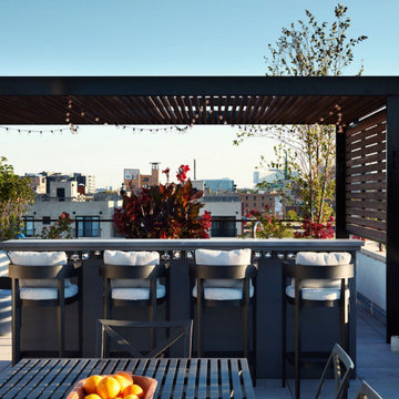 West Town Contemporary Rooftop Patio & Lounge