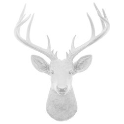 Contemporary Wall Sculptures by White Faux Taxidermy®