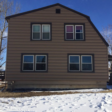 Steel Log Siding installed in Berthoud, CO