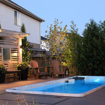 Swim spa & privacy screens