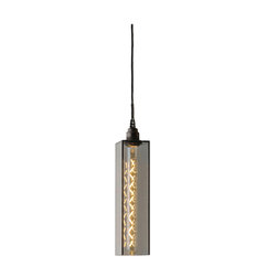 Smoked Glass Long Bathroom Light - Pendant Lighting