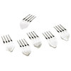 Stainless Steel Cheese Label Forks Heads, Set of 6