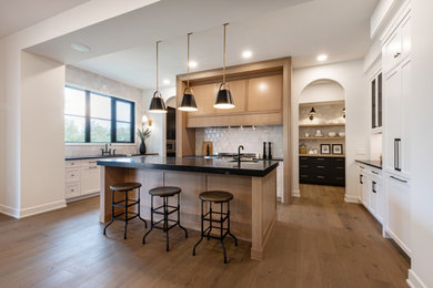 Inspiration for a transitional kitchen remodel in Calgary