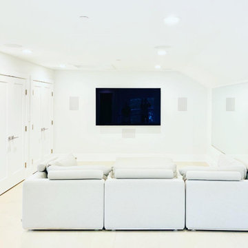 A Modern Multi-functional Space: Home Gym/Home Theatre