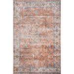 nuLOOM - nuLOOM Machine Washable Britt Persian Stain Repellent Area Rug, Rust 5' x 8' - At nuLOOM, we believe that floor coverings and art should not be mutually exclusive. Founded with a desire to break the rules of what is expected from an area rug, nuLOOM was created to fill the void between brilliant design and affordability.