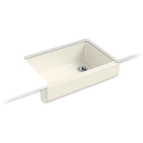 Kohler Whitehaven 32-1/2"x21-9/16"x9-5/8" Sink With Short Apron, Biscuit