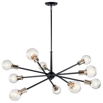 Armstrong 10-Light Chandelier in Black