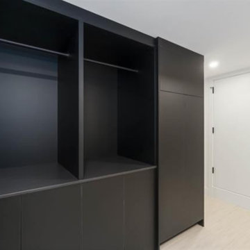 Strathearn Drive - Fenix Black Melamine & Oiled Walnut