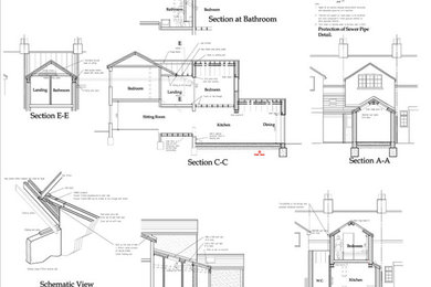 Two storey rear house extension