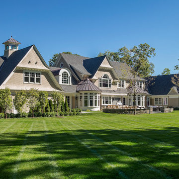 Classical New England Shingle and Stone Home