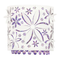 Schonbek Shadow Dance Wall Sconce in White - Wall Sconces