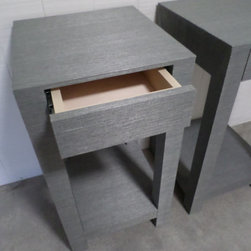 Custom Grasscloth End Tables - Nightstands And Bedside Tables