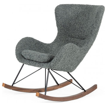 Modrest Ikard Modern Gray Sheep Rocking Chair
