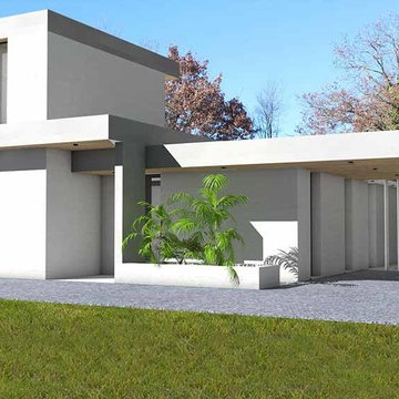 Villa d'exception à toit terrasse - Concept dedans / dehors