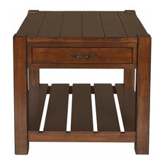 African Side End Tables Houzz Contemporary End Table In African Wood With Open Shelf For Additional Storage