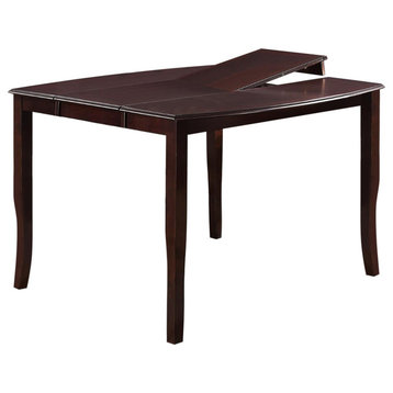 Benzara BM171276 Wood Counter Height Extension Table, Brown