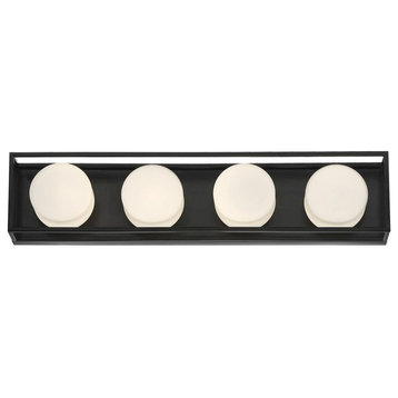 10W 4 LED Bath Bar in Minimalist Modern Style - 24 Inches Wide by 5.25 Inches
