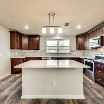Marple Wood Cabinetry and White Island, Kitchen Remodel in San Jose CA