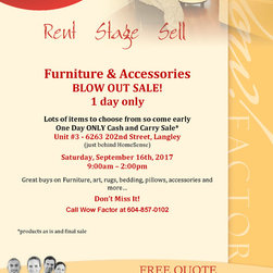 Wow Factor Blow Out Sale - Home Decor
