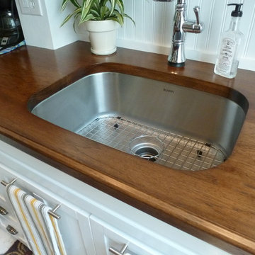 Custom Hickory Wood Countertops