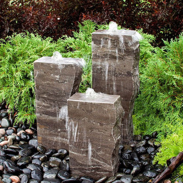 Real Stone Artisan Triple Fountains