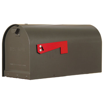 Titan Steel Curbside Mailbox, Mocha