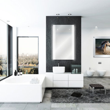 Modern Triangle Pattern Design Wall Mirror
