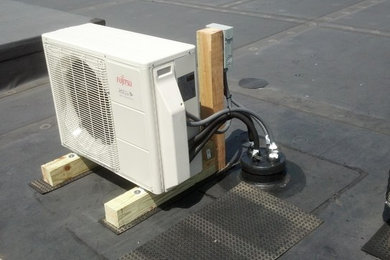 Mini-Split Heat Pump on Roof