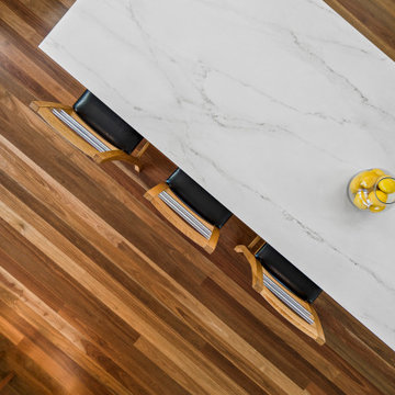Kitchen Island and Spotted Gum Flooring