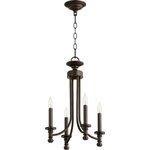 Quorum - Quorum 6022-4-60 Rossington - Four Light Chandelier - Rossington Four Light Chandelier Aged Silver Leaf *UL Approved: YES *Energy Star Qualified: n/a  *ADA Certified: n/a  *Number of Lights: Lamp: 4-*Wattage:60w Candelabra bulb(s) *Bulb Included:No *Bulb Type:Candelabra *Finish Type:Aged Silver Leaf