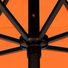 Astella 9' Round Outdoor Patio Umbrella With Push Tilt, Polyester, Tuscan