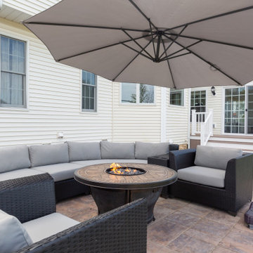 3 Season Room with AZEK Deck and Unilock Paver Patio
