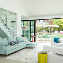 sliding wall of windows